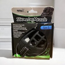 Adjustable Dog No Bite Silicone Basket Muzzle Cage Mouth Mesh Cover for 3 Size