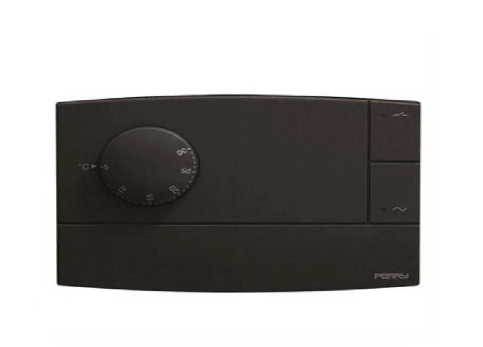 Perry 1TPTE500A TERMOSTATO 230V NERO ELETTRONICO PARETE CON SPIA