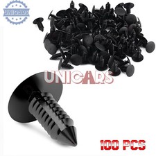 Bumper Clips 6mm Retainer 100 Pcs Car Plastic Rivets Fastener Fender For Honda