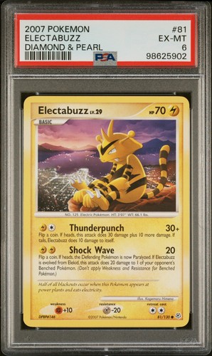 Electabuzz graded PSA 6 for sale on eBay