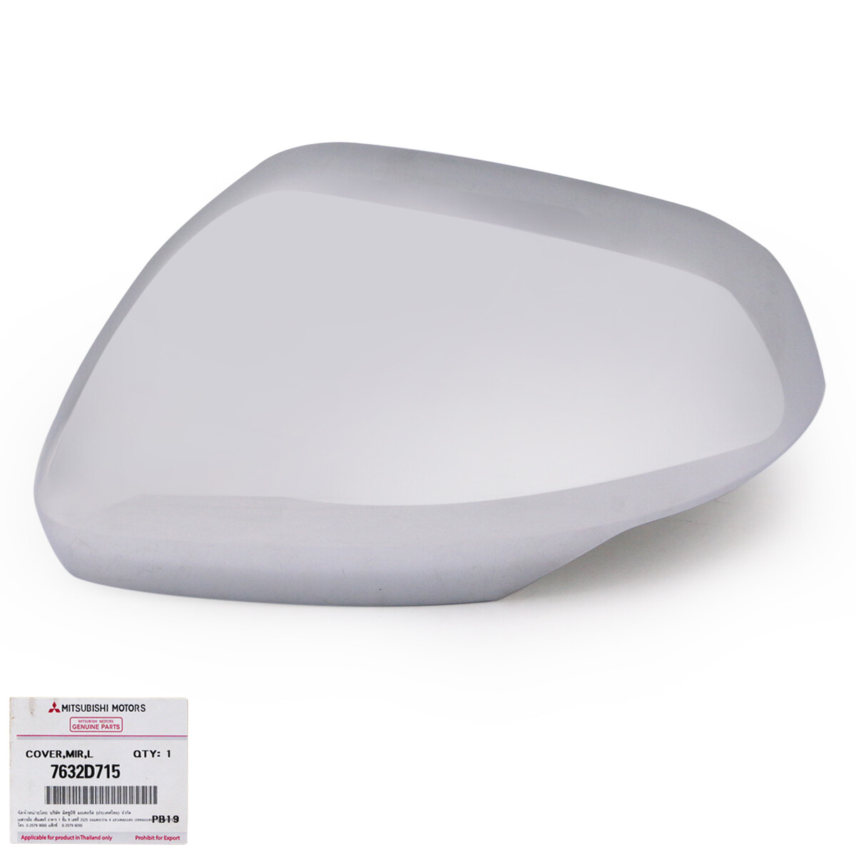 Lh Chrome Wing Side Mirror Cover For Mitsubishi Triton