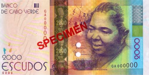 CAPE VERDE 2000 "SPECIMEN" Escudos from 2014, P74s, UNC - Picture 2 of 3