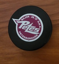  Peterborough Petes  puck with blank back 