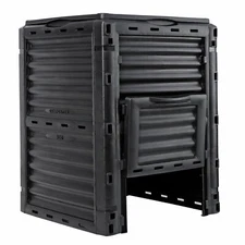 80 Gallon Garden Composter Bin Fast Creation of Fertile Soil Compost Bin Black