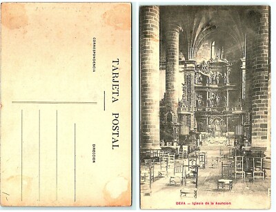 S01-3273, SPAIN, DEVA, IGLESIA DE LA ASUNCLON, *100-YEAR-OLD POSTCARD.