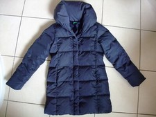 united colors of Benetton Daunen WinterJacke Mantel Mädchen blau 146 152 11-12