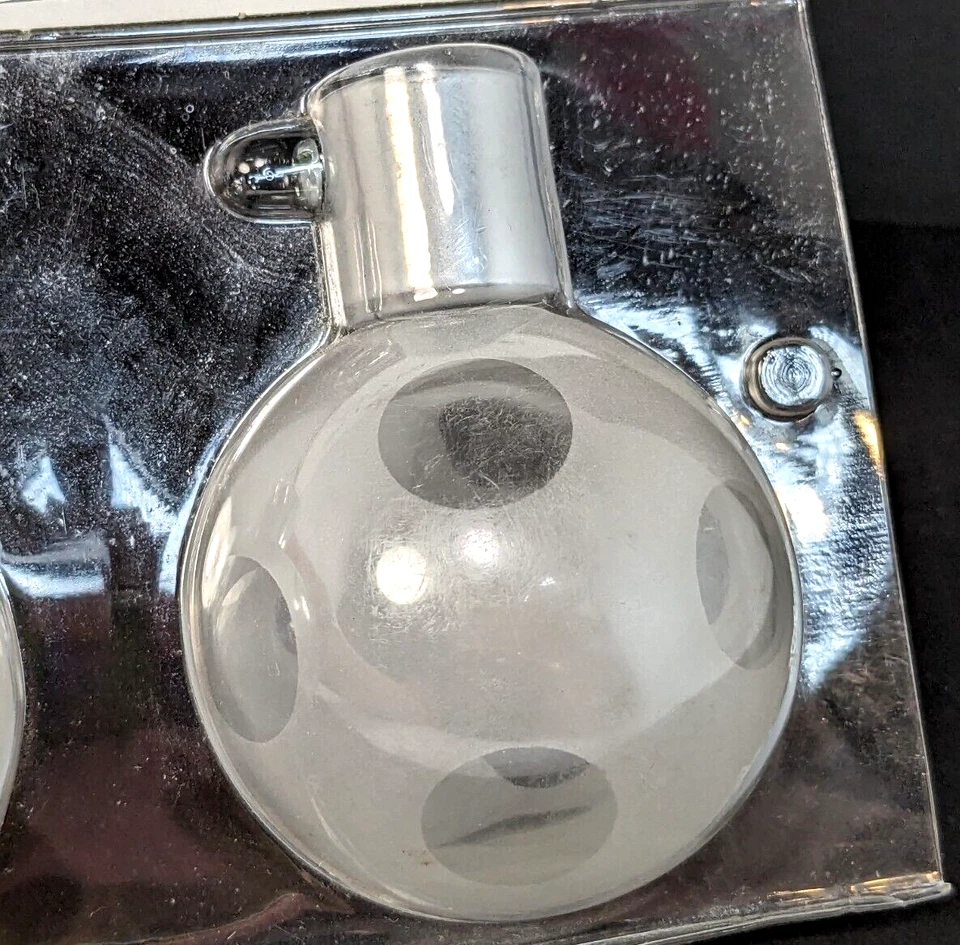 Acabados de barra de cortina de vidrio grabado a lunares Ikea Index Alav 300.185.22 16197 NUEVO Foto 2 de 3