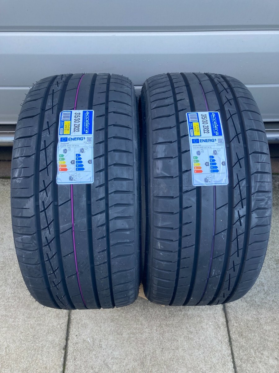 2 X 315/30ZR22 107W XL ACCELERA TYRES 315/30R22 107W XL EXTRA LOAD