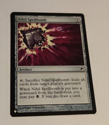 MtG Nihil Spellbomb (The List) Common English MINT
