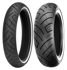 Shinko 120/70-21 & MU85B16 777 H.D. White Wall Tires Harley-Davidson & Customs