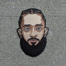 Nipsey Hussle Chenille Patch 6 inch (Iron on & sew on), Rap Icon, Hip Hop Legend