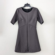 Banana Republic Dress Women's Fit & Flare Midi Gray Brand New size 4 Lined