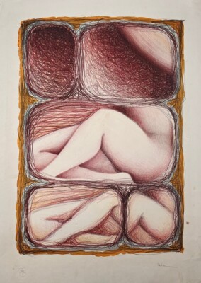 MARTA PALAU. Printmaking. Lithography / cardboard. Contemporary art.