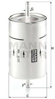 MANN-FILTER Kraftstofffilter FüR Citroen Evasion Jumpy Xm
