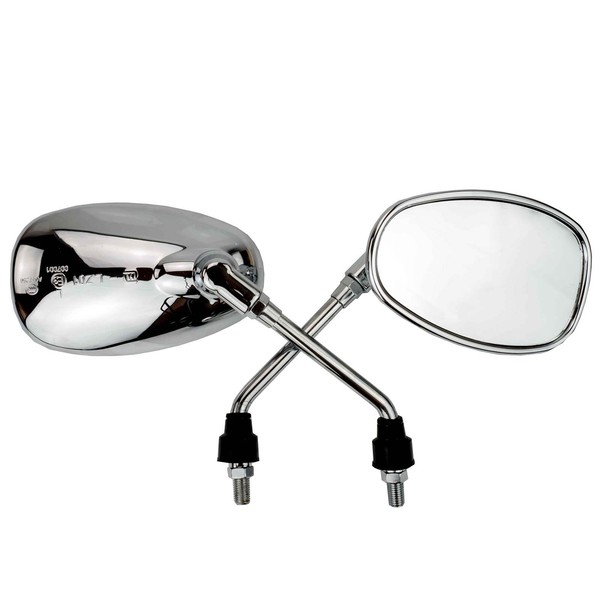 Spiegel Paar Chrom Passend FüR Kawasaki ER-6 N ER650A 2005-2008-image