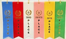 1st First, 2nd, 3rd, 4th, 5th, 6th Place Award Ribbons Wholesale Lot Sizes/Combo