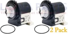 2 Pack 4681EA2001T Water Drain Pump for LG Washer Washing PS3579318 AP5328388