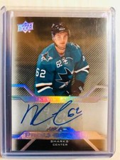  2016-17 UD Black Pro Penmanship #PENKL Kevin Labanc  Auto San Jose Sharks