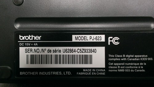 Brother PocketJet 6 Plus PJ-623 Thermal Printer - No Battery or Adapter - Picture 7 of 7