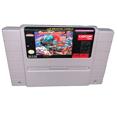 Super Nintendo Capcom Street Fighter II Game Cartridge Only SNES