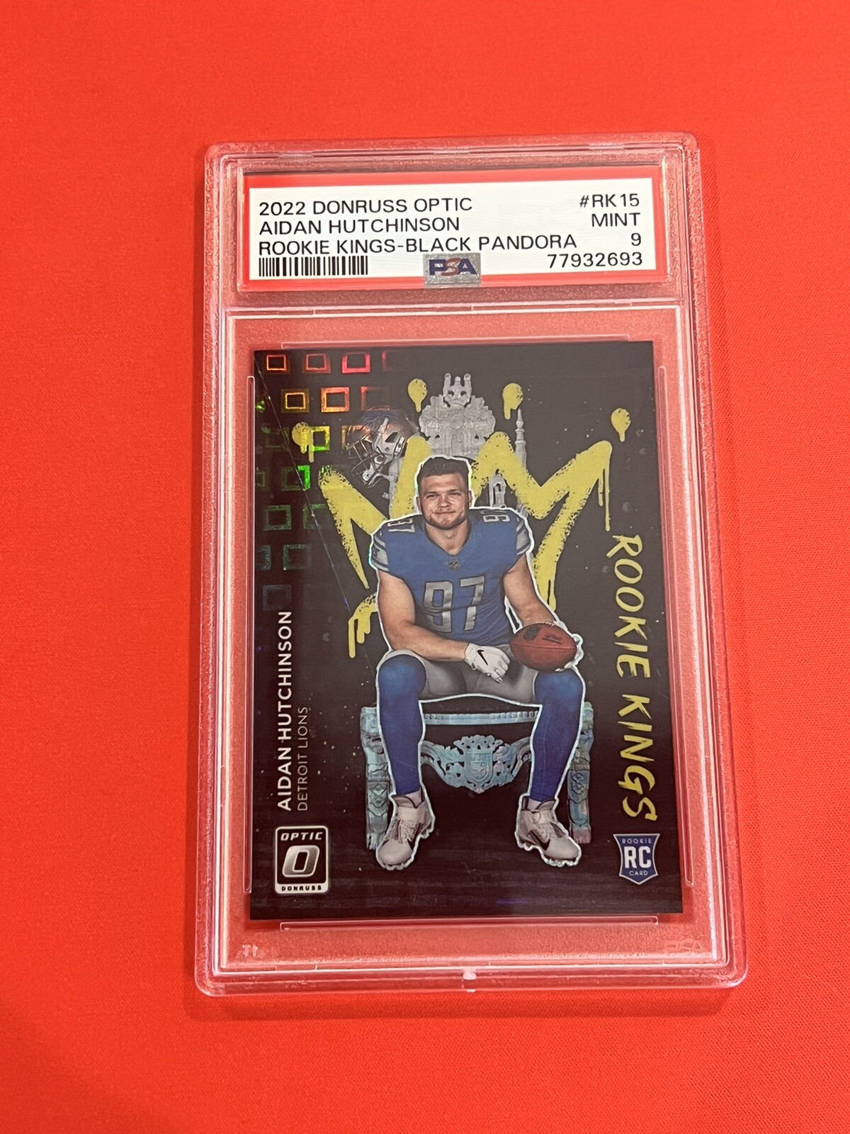 Aidan Hutchinson Panini Donruss Optic Rookie Kings #RK15 Black Pandora