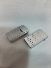 2 Vintage Stainless Lighters Ronson And Scripto