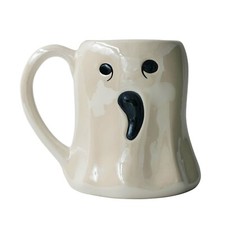 Way to Celebrate Halloween Ghost Iridescent Earthenware Ceramic 24oz Mug