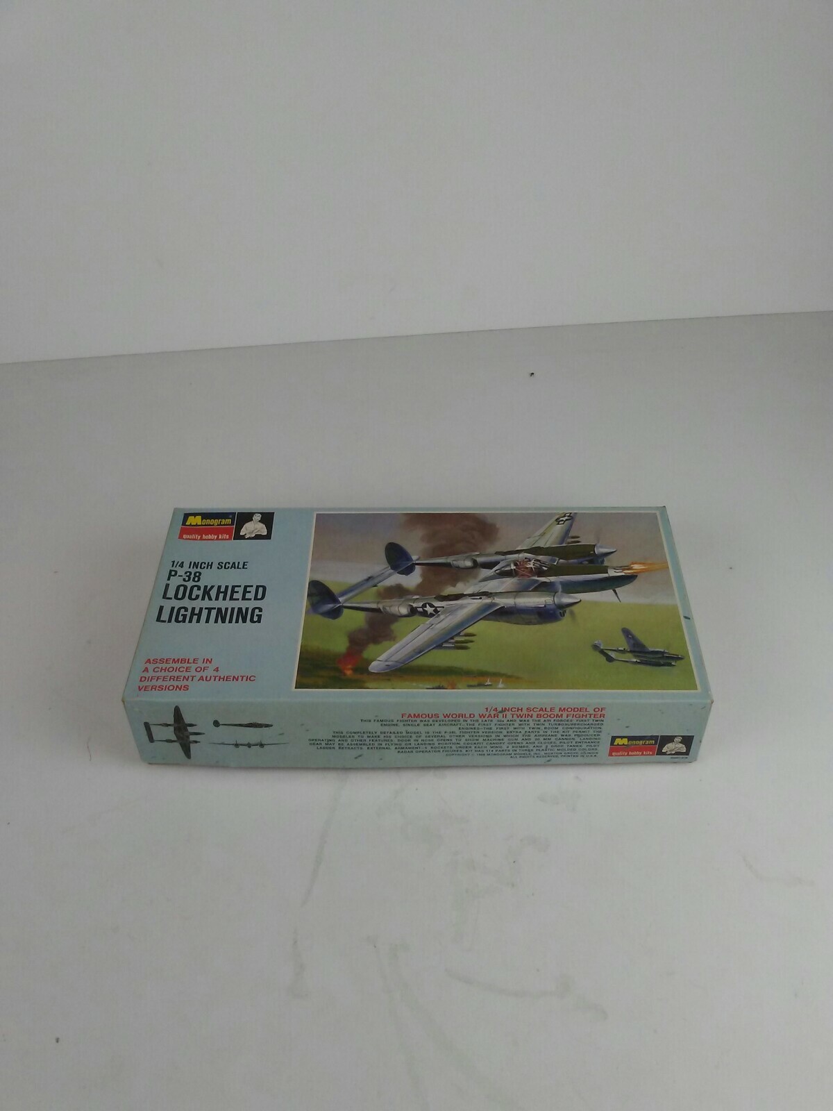 P-38 Lightning Lockheed 1/48 Scale Monogram Kit # 6848 FACTORY SEALED ...