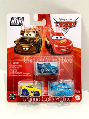 Disney Cars Mini Racers Rotor Turbosky Dinoco Cruz Ramirez
