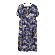 Vintage Hilo Hattie Hawaiian MuuMuu Dress Sz M Made in Hawaii Style 483