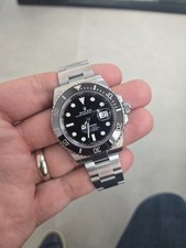 Rolex Rolex Submariner 126610LN Silver Oyster Bracelet Black Bezel Watch Only Naked