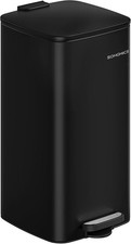 Kitchen Trash Can 8-Gallon 30 L Trash Bin Stainless Steel Garbage Can W/ Inner