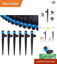 Drip Irrigation Emitters 50pcs Adjustable 360  Water Flow Garden Watering System