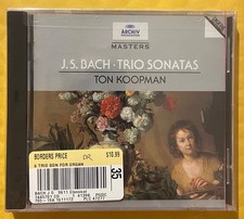 BACH - TRIO SONATAS CD NEW SEALED KOOPMAN SECHS TRIOSONATEN FUR ORGEL