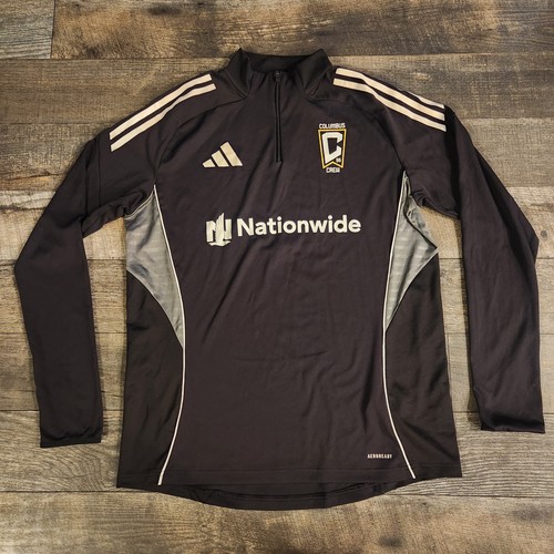 Adidas Columbus Crew 2025 Training 1/4 Zip Mens Large Team Player Issued Black