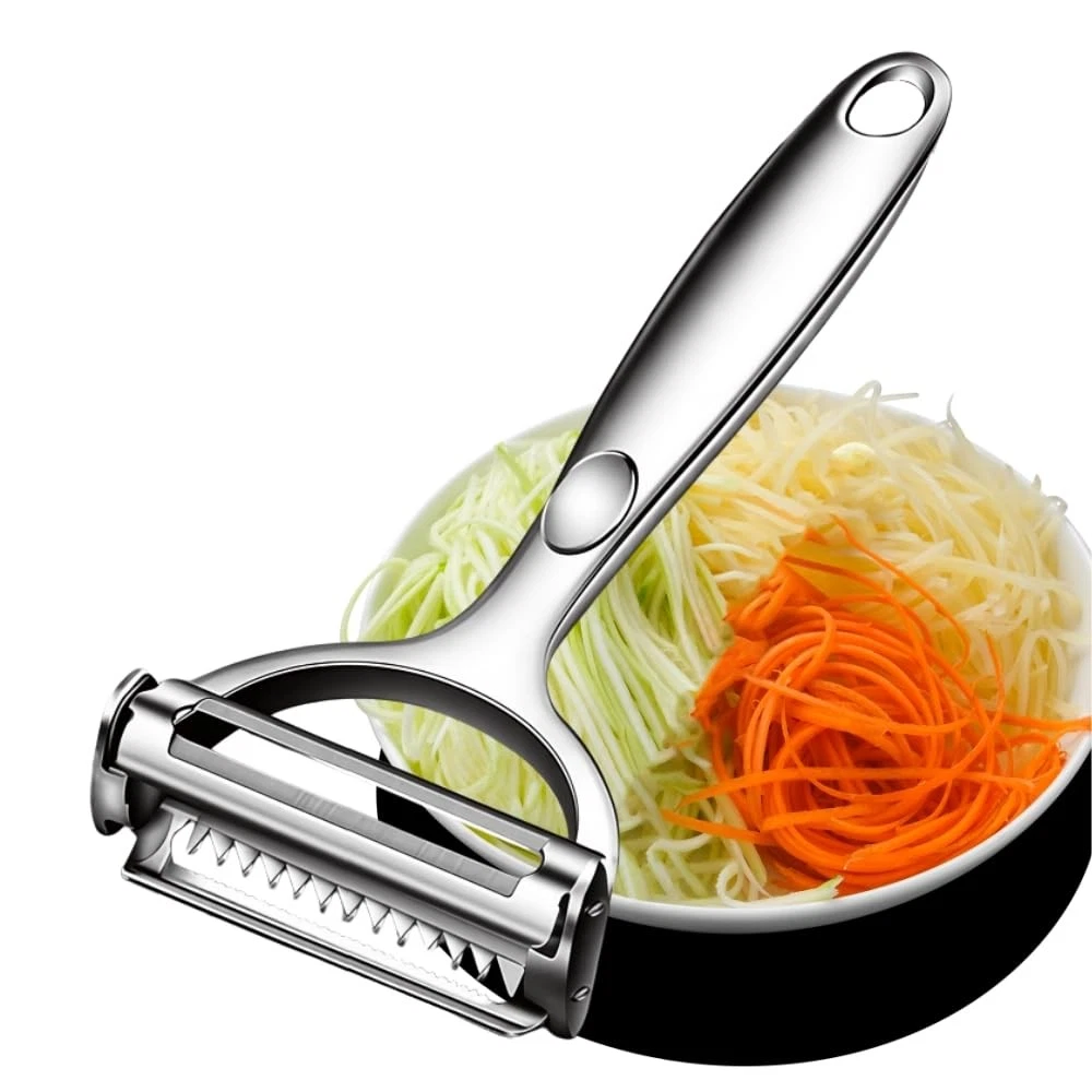 Multifunction Vegetable Peeler Julienne Peeler for Kitchen (2-in-1 peeler)