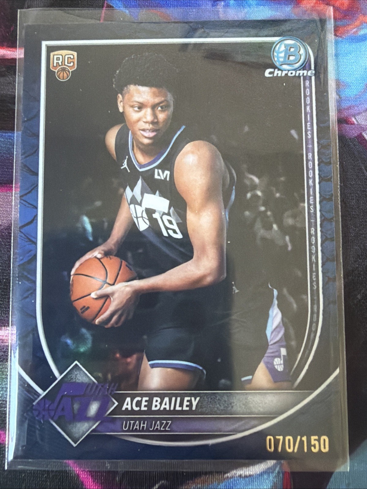2025-26 Bowman - Chrome Ace Bailey #BCV-5 (RC) Blue /150