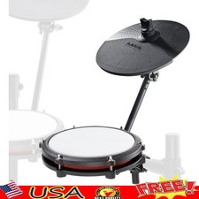 Electronic Drum Set Expansion Kit Mesh PadsCymbal ResponsePlug Play Setup New