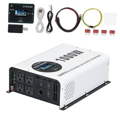 1000 Watts Power Inverter Peak Power 2000W Pure Sine 1000W-12V-Wireless 12V