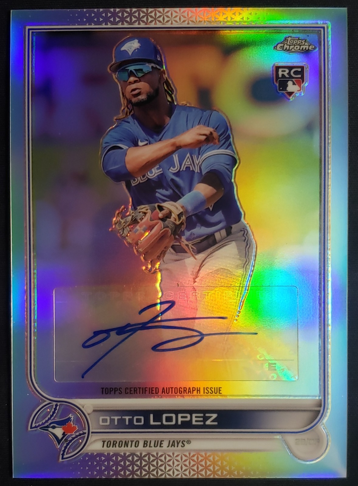 2022 Topps Chrome Update OTTO LOPEZ REFRACTOR AUTO RC Autograph Marlins🔥