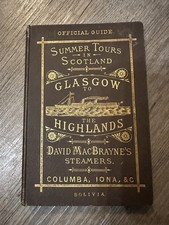 Summer Tours In Scotland Glasgow Highlands 1882 David MacBraynes Steamers Guide