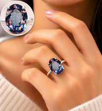 12 Ct Elegant Alexandrite Solitaire Ring   Vi...