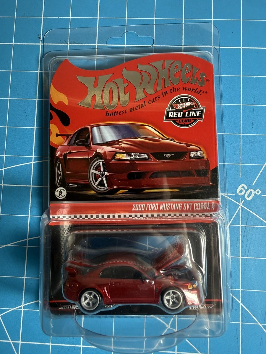 Hot Wheels - RLC - 2000 Ford Mustang SVT COBRA R Red - Ships in