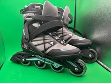 Rollerblade Zetrablade Inline Skate Women's Size 10 Black/Light Blue Teal PH9