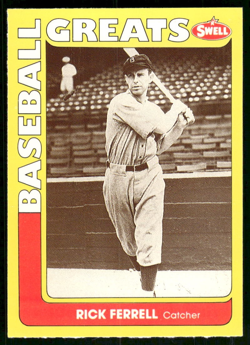 Rick Ferrell 1991 Swell Baseball Greats #29 Near Mint or Better