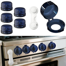 Stove Knob Safety Covers for Child Upgraded Unlock Universal Size with Adult Two