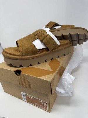 Koolaburra Ugg W Tizz Slide Sandal Womens Chestnut Slip On 1167751 Size 7.5