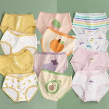 4-Pack Little Girls' Underwear Toddler Comfort Panties Baby Soft Cotton Briefs