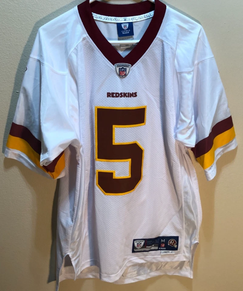 Camiseta Donovan McNabb #5 Washington Redskins NFL Vintage Reebok Cosida Blanca M Foto 2 de 2