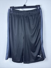 Puma Active Essentials Form Stripe Black Kids' Shorts Activewear Size L 14-16